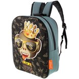 Emoji Monkey King Rugzak - I am a Boss - Zwart - 27 x 10 x 32 cm