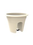 Balkonbak JOAN - Wit - Ø 30 x h 24 cm - Rond