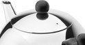 Bredemeijer Theepot Bella - Zilver / Zwart - Rond - 1,2 L vlakke bodem