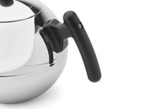 Bredemeijer Theepot Bella - Zilver / Zwart - Rond - 1,2 L vlakke bodem