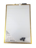 Memobord / Whiteboard MARINO - Weekplanner - Goud - 28 x 43.5 cm