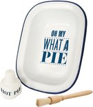 Jamie Oliver Taartvorm bakvorm met bakborstel en Pie Funnel