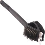 BBQ Barbecueborstel 3 In 1 - Zwart / Zilver