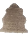 Schapenvacht FLORENCE - imitatie bont - Taupe - 60 x 90 cm