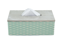 Tissuebox / Tissuehouder LINDSAY - Groen - Hout - 25x14x9,5cm