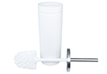 WC Borstel + houder FERDINAND - Wit / RVS - 38 x 9 cm - Toiletborstel