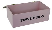 Tissuebox / Tissuehouder EMERSON - Roze - Hout - 25x14x9cm