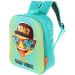 Emoji met sunglasses Rugzak - King - Multicolor - 27 x 10 x 32 cm