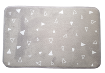 Badmat met driehoek motief OTTO - Grijs / Wit - 45 x 70 cm