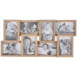 Fotolijst voor 8 foto‘s IVAN - Bruin - MDF - 58,5 x 28,5 x 3 cm Fotolijst voor 8 foto‘s IVAN - Bruin - MDF - 58,5 x 28,5 x 3 cm