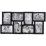 Fotolijst voor 8 foto‘s IVAN - Zwart - MDF - 58,5 x 28,5 x 3 cm Fotolijst voor 8 foto‘s IVAN - Zwart - MDF - 58,5 x 28,5 x 3 cm