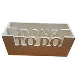 Sorteerbak tbv brieven HENNIE - Wit - MDF - 25 x 10 x 10 cm Sorteerbak tbv brieven HENNIE - Wit - MDF - 25 x 10 x 10 cm