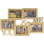 Fotolijst met led verlichting ROMY - Goud - Collage - Kunststof - 50.5 x 32 x 3.5 cm Fotolijst met led verlichting ROMY - Goud - Collage - Kunststof - 50.5 x 32 x 3.5 cm