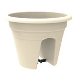Balkonbak JOAN - Wit - Ø 30 x h 24 cm - Rond Balkonbak JOAN - Wit - Ø 30 x h 24 cm - Rond