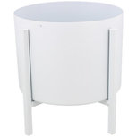 Bloempot op standaard MILES - Wit - Metaal - Ø 20 x h 21 cm Bloempot op standaard MILES - Wit - Metaal - Ø 20 x h 21 cm