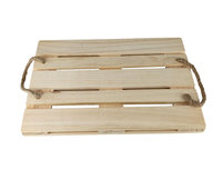 Serveerplank met touwgrepen BEATRIX - Hout - 38 x 28 x 2.5 cm - Rechthoek Serveerplank met touwgrepen BEATRIX - Hout - 38 x 28 x 2.5 cm - Rechthoek