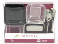 Sabert Appetizers Mix - Zilver / Zwart / Transparant - Kunststof - Set van 54 Sabert Appetizers Mix - Zilver / Zwart / Transparant - Kunststof - Set van 54