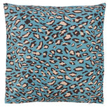 Sierkussenhoes met Luipaard print VERONIQUE - Blauw - Polyester - 45 x 45 cm Sierkussenhoes met Luipaard print VERONIQUE - Blauw - Polyester - 45 x 45 cm