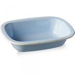 Emaille Ovenschaal TIFANNY VINTAGE - Pastelblauw - 19.5 x 14 x 4.5 cm - Maat S Emaille Ovenschaal TIFANNY VINTAGE - Pastelblauw - 19.5 x 14 x 4.5 cm - Maat S