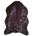 Schapenvacht ETIENNE - Donkerbuin - imitatiebont - 60 x 90 cm - Superzacht Schapenvacht ETIENNE - Donkerbuin - imitatiebont - 60 x 90 cm - Superzacht
