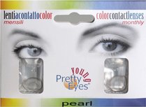 Pretty eyes kleurlenzen - Parelgrijs - Set van 2 Pretty eyes kleurlenzen - Parelgrijs - Set van 2