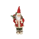 Kerstman pop gitaar - Rood - Wit - 20 cm Kerstman pop gitaar - Rood - Wit - 20 cm