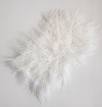 Konijnenvacht ARIE - imitatie bont - Wit - 25 x 40 cm Konijnenvacht ARIE - imitatie bont - Wit - 25 x 40 cm