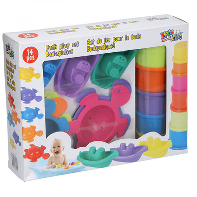 14-delig Badset - Multicolor - Kunststof