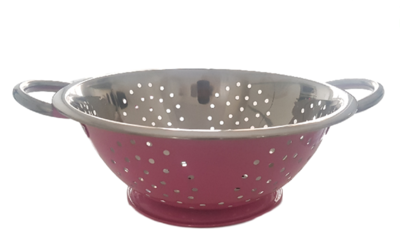 Vergiet WANDA - Roze / Zilver - RVS - Ø24 cm