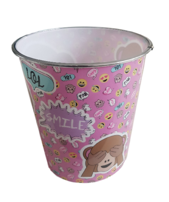 Kinder Prullenbak Emoji Monkey - Multicolor - Ø 20,5 x 22 cm