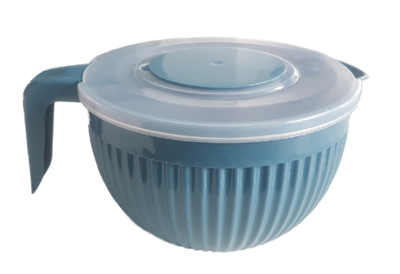 Beslagkom met deksel - Blauw - Mengkom - Kunststof - 3.5 L