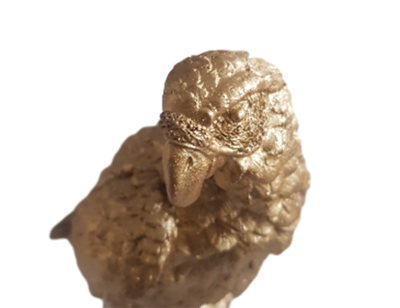 Decoratie Valk - Goud - Keramiek - 10 x 7 x 19.5 cm