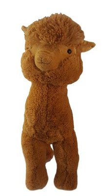 Pluche alpaca knuffel - Bruin - 50cm Hoog
