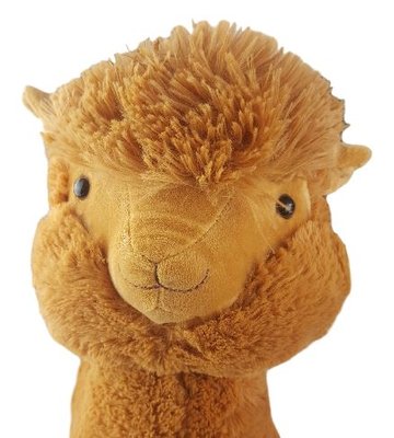 Pluche alpaca knuffel - Bruin - 50cm Hoog