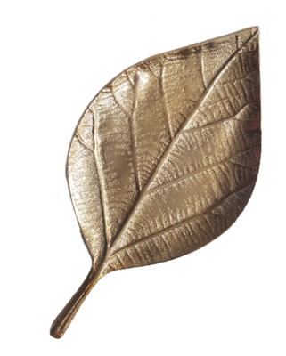 Decoratief plateau in bladvorm REINER - Goud - 30 cm