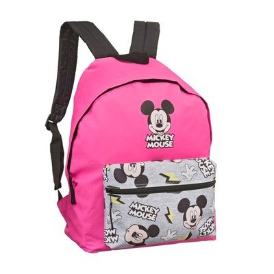 Mickey Mouse Rugzak rugzak - Roze / Grijs - Polyester - 33 x 18 x 40