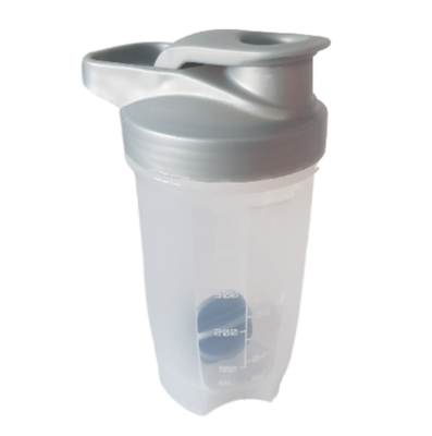 Shaker Fles Met Blender Bal - Grijs - Kunststof - 500 ml