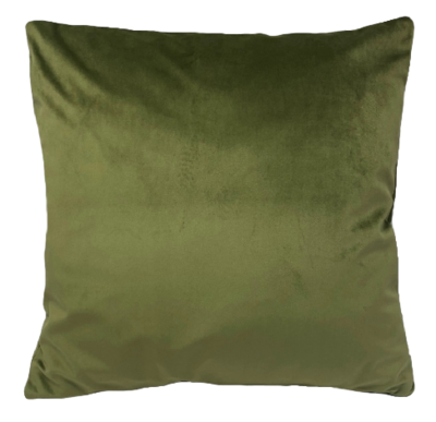 Sierkussenhoes Velours GIOVANNI - Groen - 45 x 45 cm - Polyester