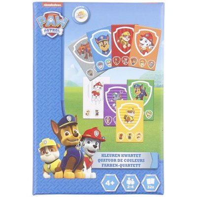 PAW Patrol kleuren kwartet - Blauw / Multicolor - Karton - 32 kaartjes - Spel
