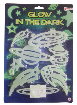 Glow in the dark planets - Groen - Kunststof