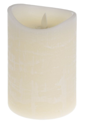LED kaars IGOR - Crème - Ø 7.5 x h 12.5 cm