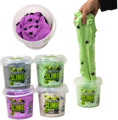 Spider slime/zand met spinnetjes - Groen - 750g