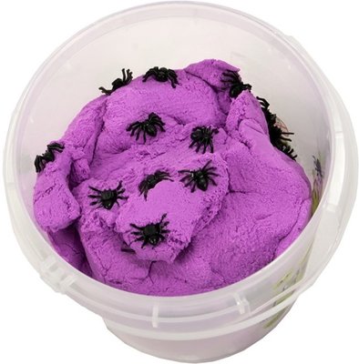 Spider slime/zand met spinnetjes - Groen - 750g