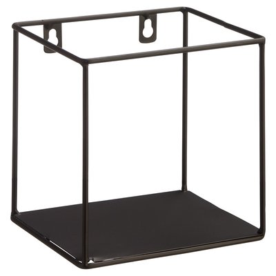 Wandrek LEEN - Zwart - Metaal - 30 x 15 x 30 cm - Set van 3