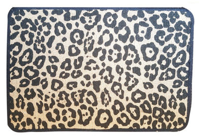 Deurmat Luipaard - Bruin / Zwart - Jute - 40 x 60 cm