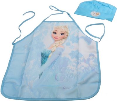 Frozen Kookset met keukenschort en Koksmuts - Blauw - Polyester