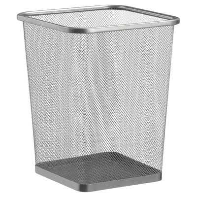 Prullenbak HENDRIK - 15 L - Zilver - 25 x 25 x 32 cm