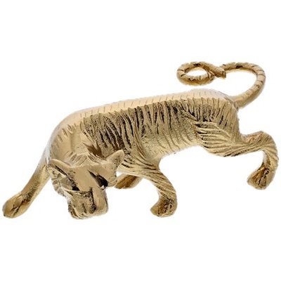 Decoratie Tijger - Goud - Aluminium - 23 x 9 x 7 cm