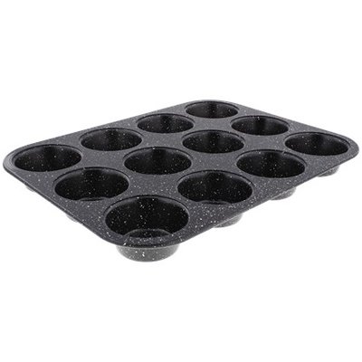 12-Muffin Bakvorm DINA - Zwart