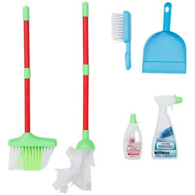 Schoonmaak speel set - Multicolor - Kunststof - 6 delig